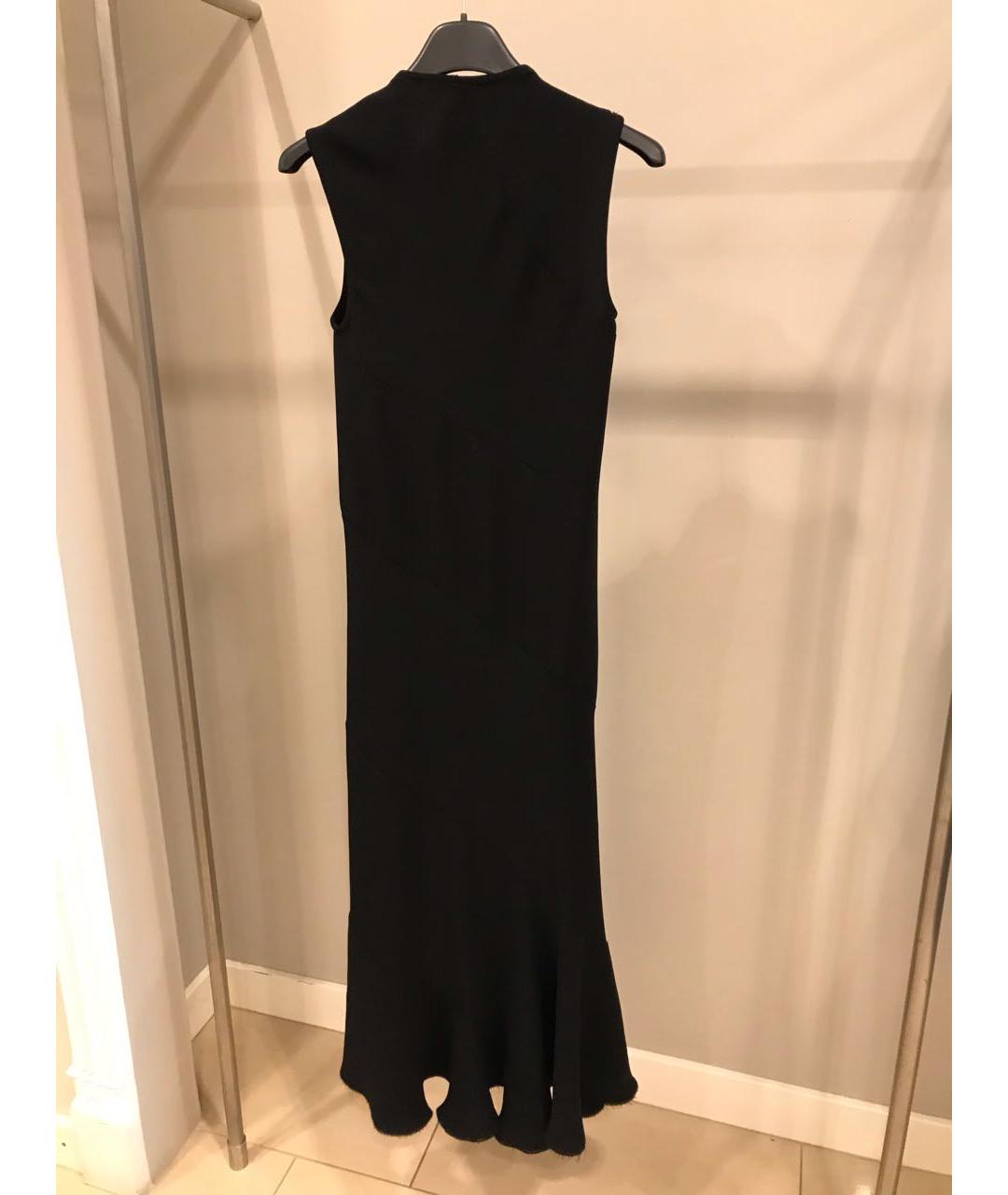 SPORTMAX Черное полиэстеровое коктейльное платье, фото 2