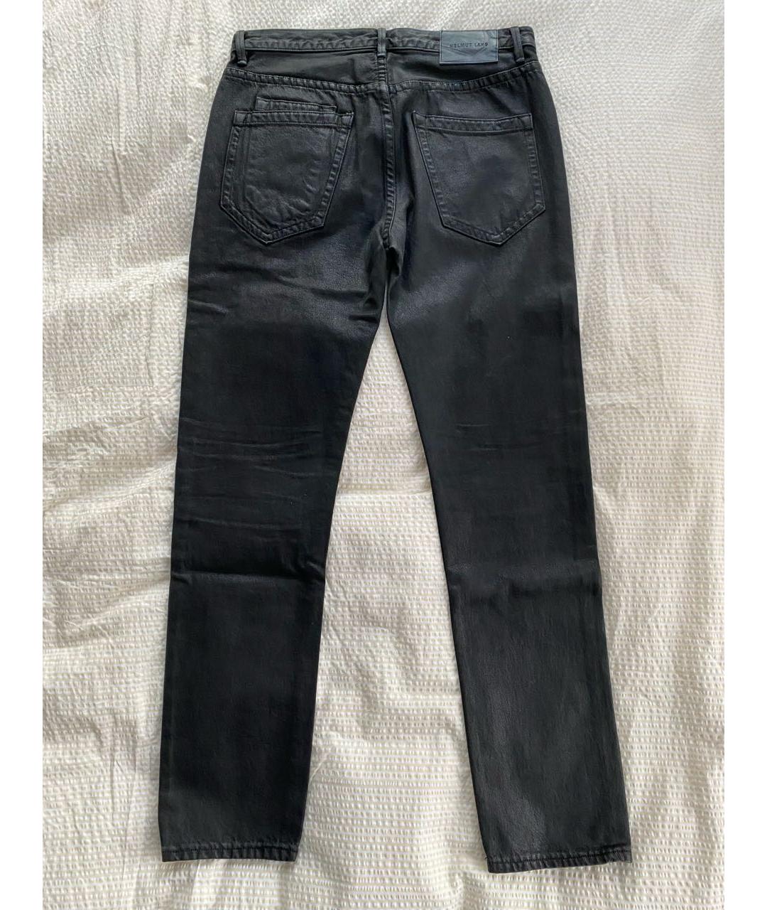 HELMUT LANG Антрацитовые хлопковые джинсы, фото 6