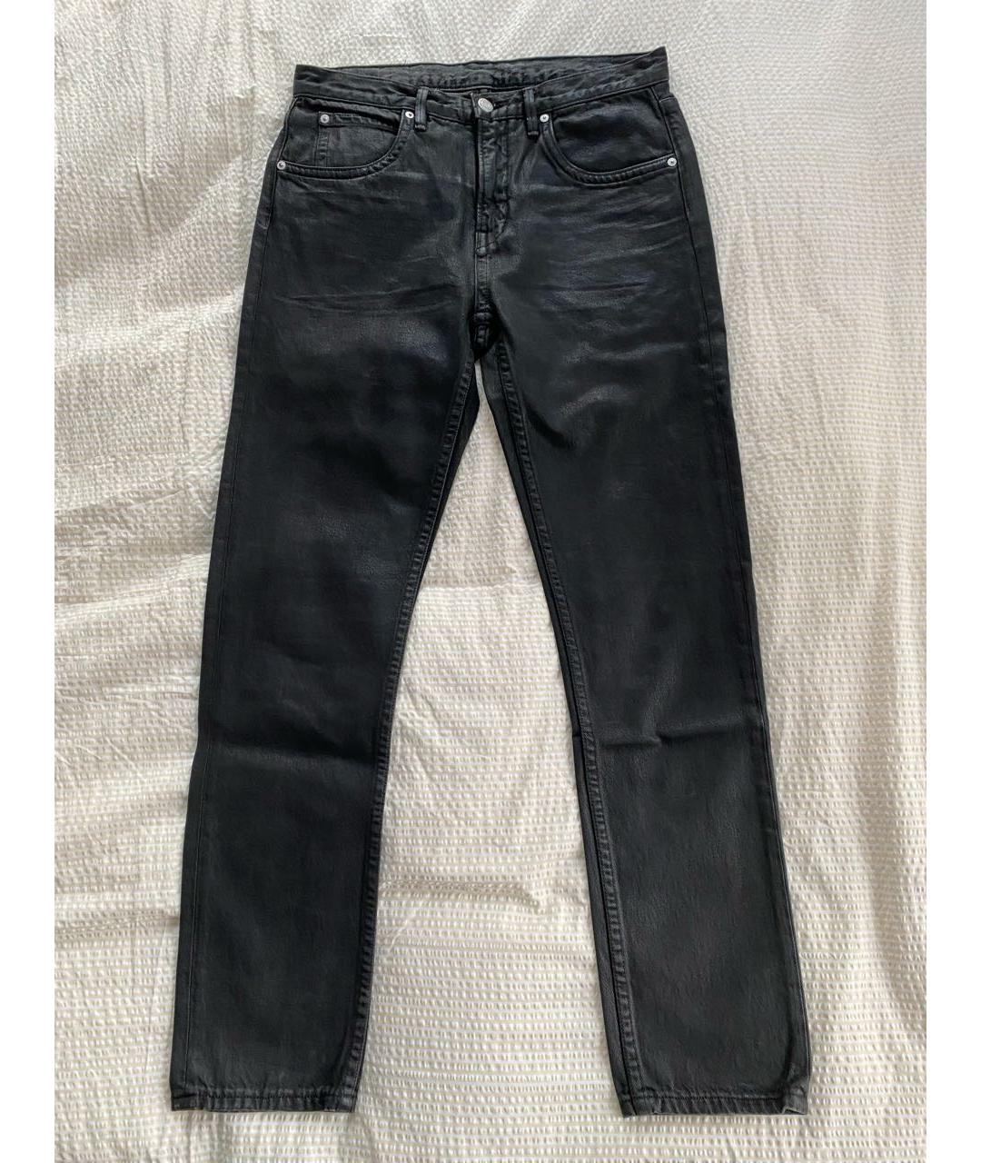 HELMUT LANG Антрацитовые хлопковые джинсы, фото 7