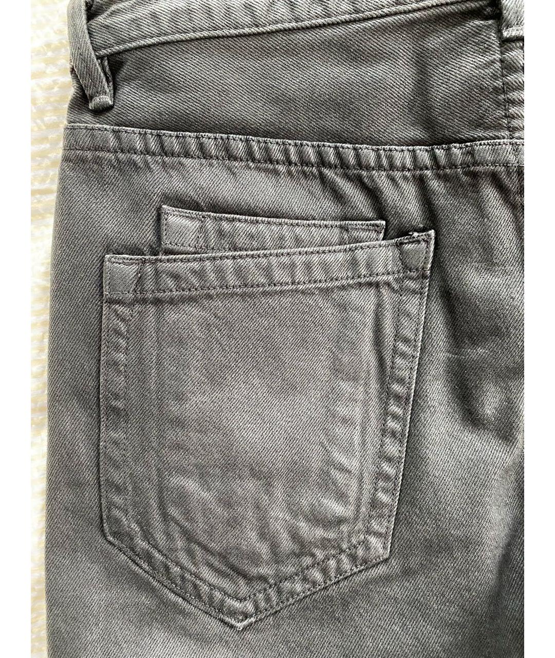 HELMUT LANG Антрацитовые хлопковые джинсы, фото 5