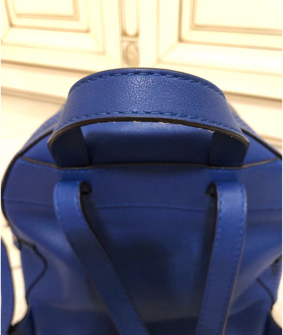 MICHAEL KORS Синий кожаный рюкзак, фото 4