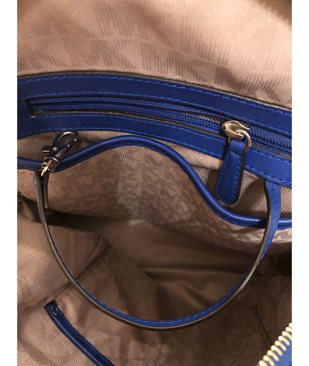 MICHAEL KORS Синий кожаный рюкзак, фото 7
