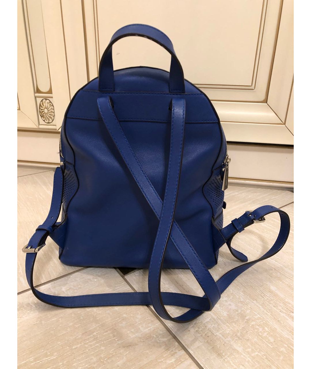 MICHAEL KORS Синий кожаный рюкзак, фото 3