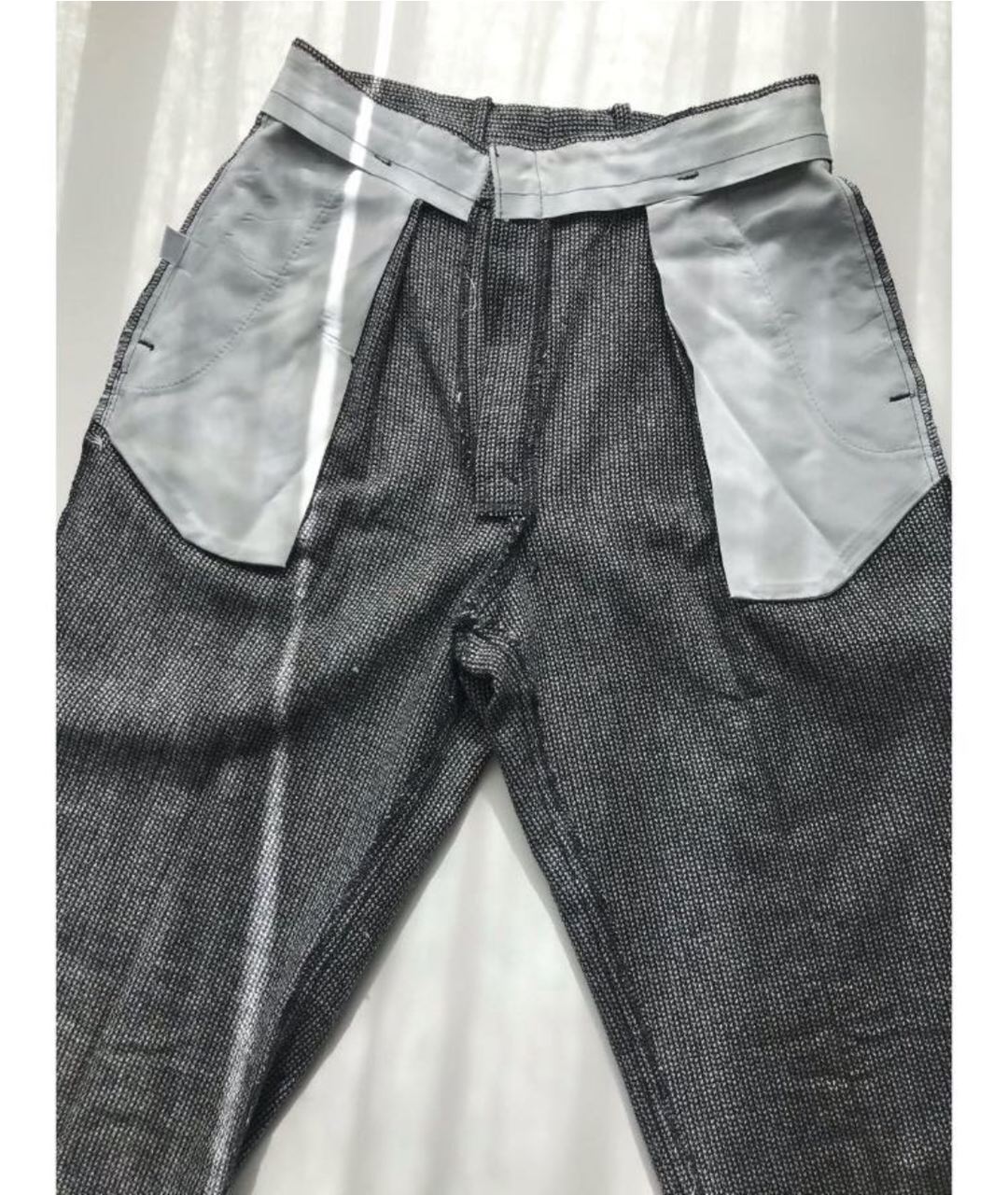 CHRISTIAN DIOR PRE-OWNED Антрацитовые шерстяные прямые брюки, фото 3