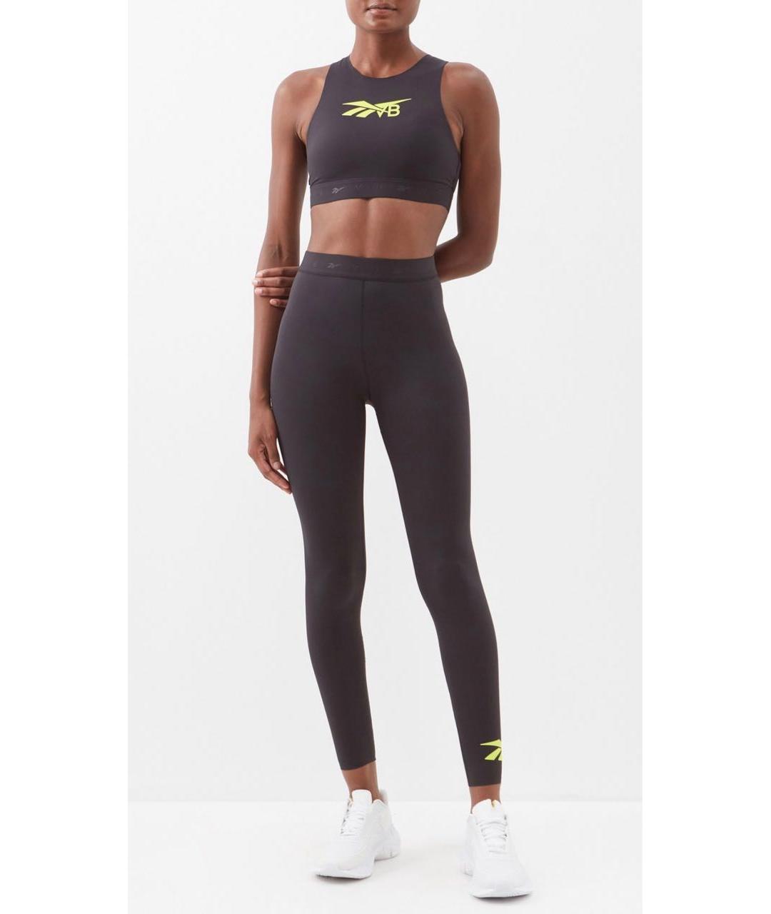 REEBOK VB Черные полиамидовые спортивные брюки и шорты, фото 5