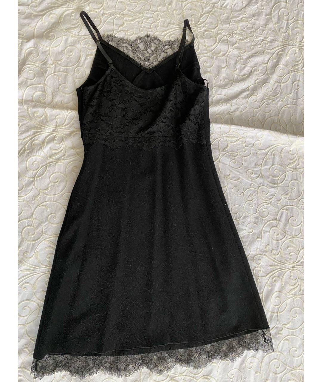 NINA RICCI Черное шерстяное коктейльное платье, фото 2