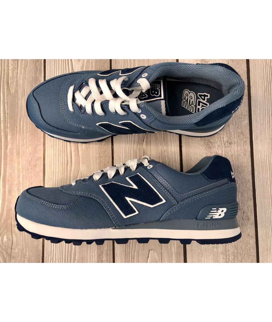 NEW BALANCE Синие текстильные низкие кроссовки / кеды, фото 8