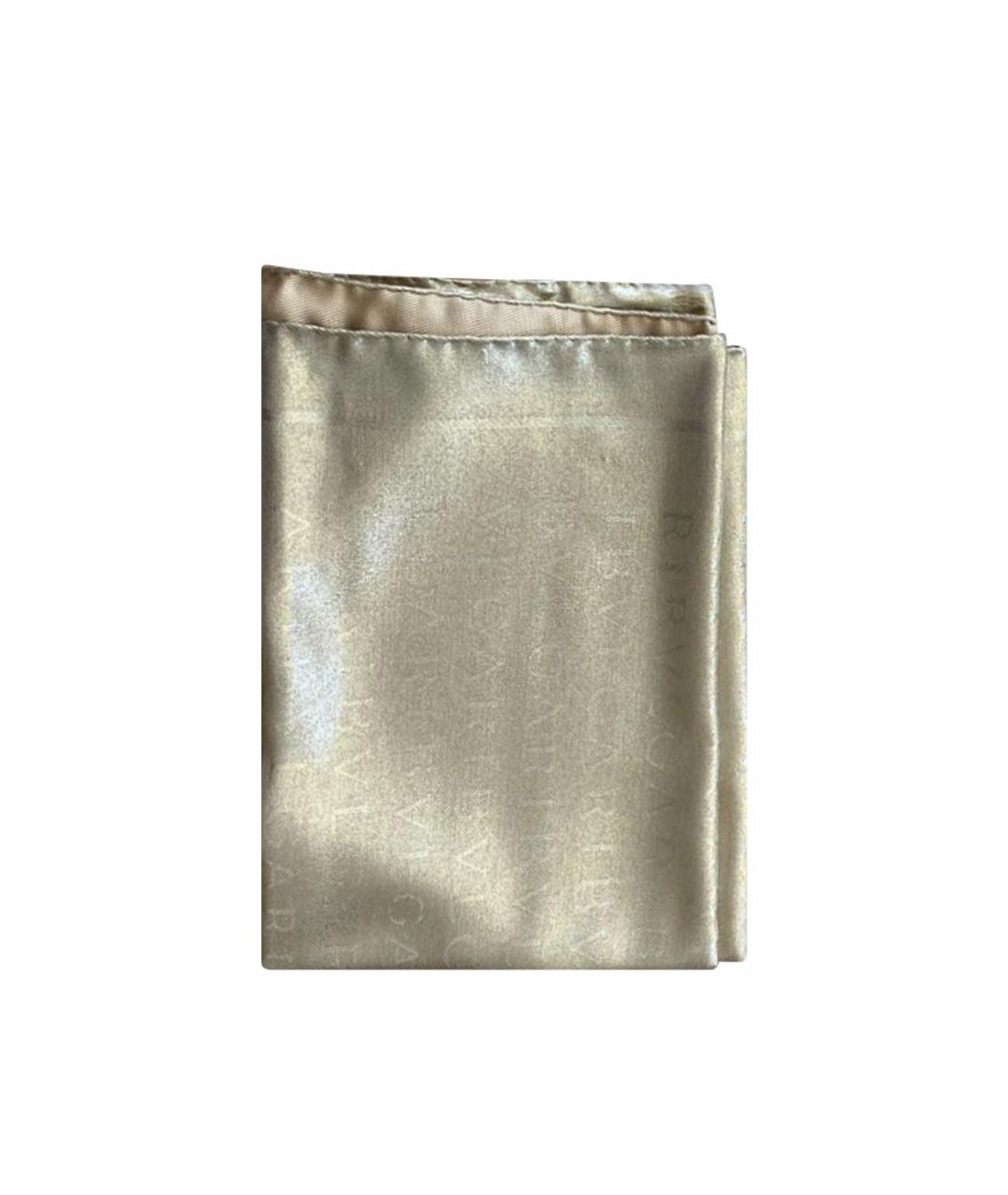 BVLGARI Золотой шелковый платок, фото 1