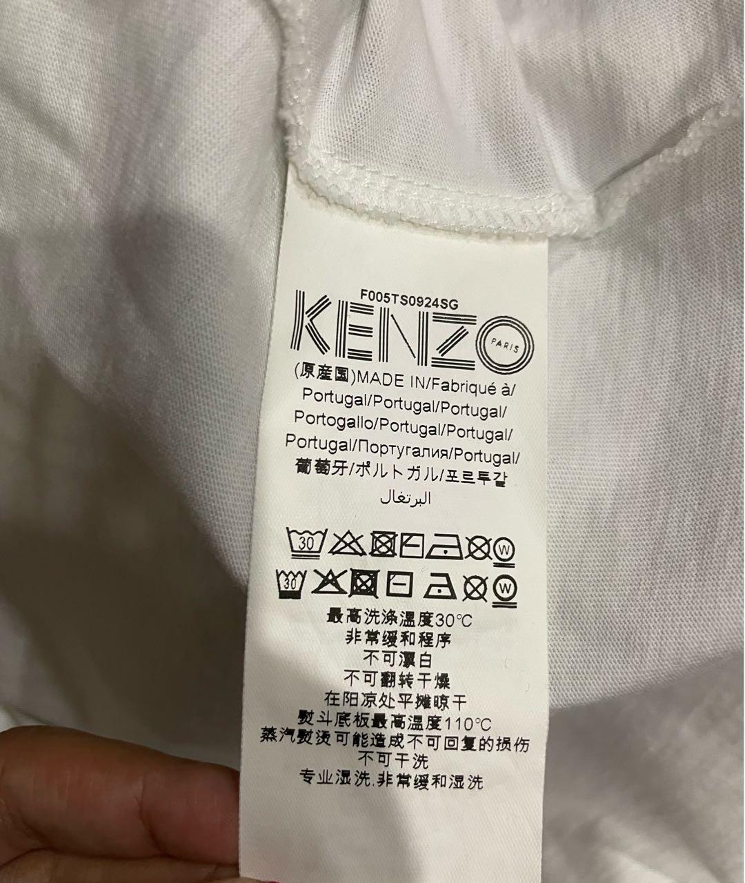 KENZO Белая хлопковая футболка, фото 4