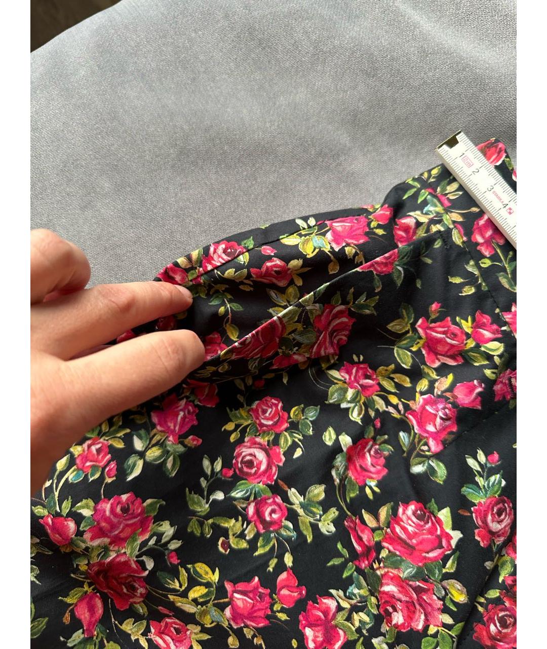 DOLCE&GABBANA Мульти хлопковые брюки узкие, фото 5