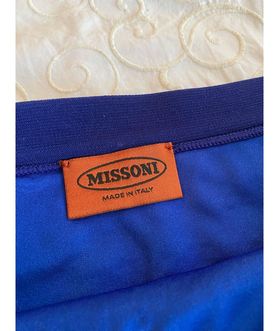 MISSONI Синяя юбка мини, фото 3