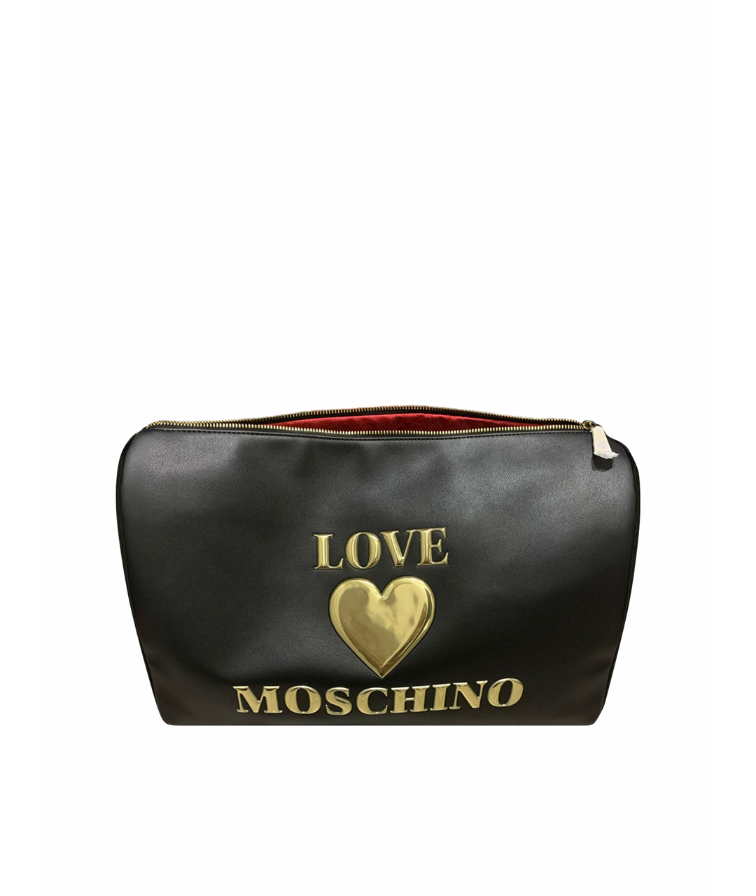 LOVE MOSCHINO Черная дорожная/спортивная сумка из искусственной кожи, фото 1