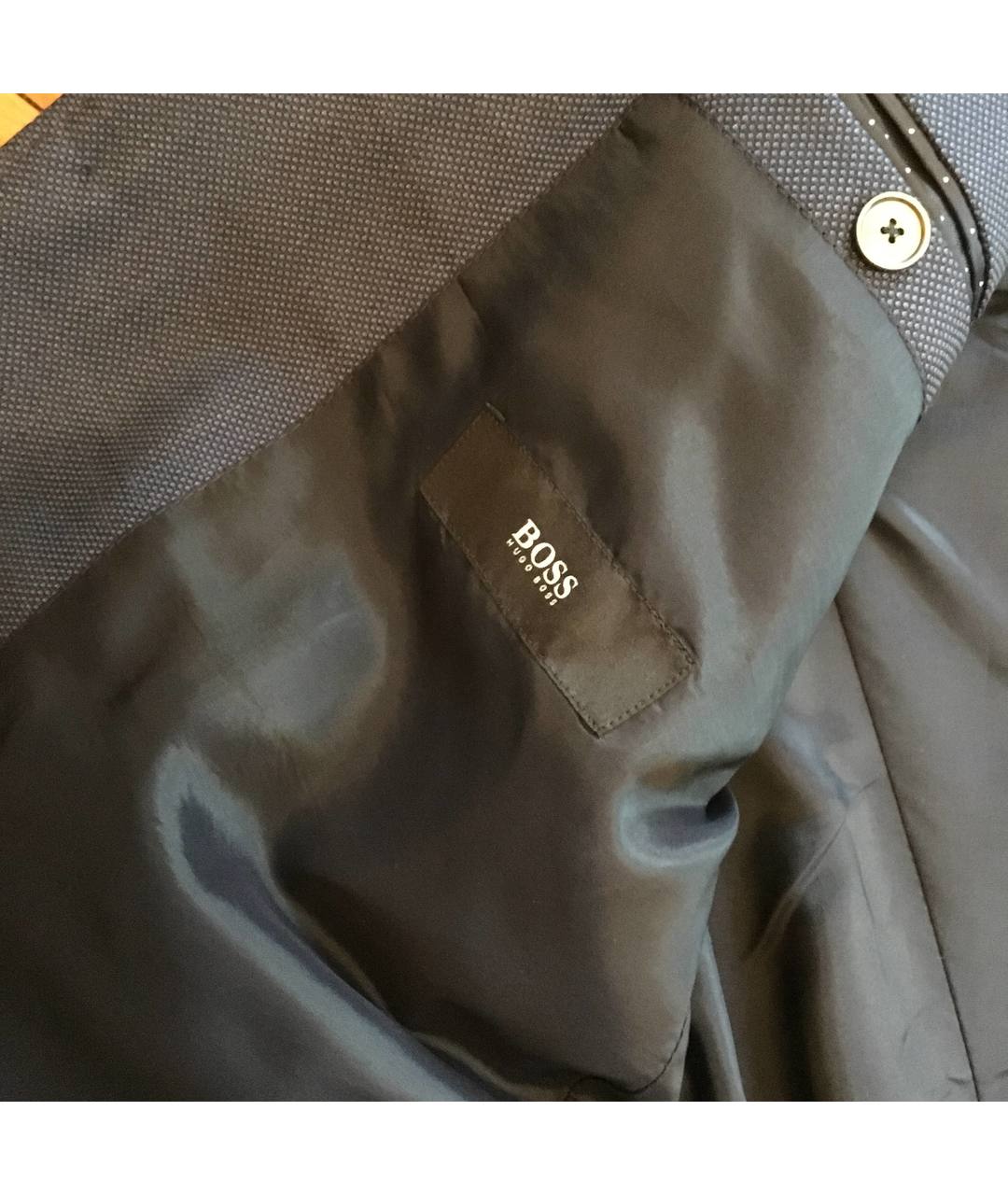 HUGO BOSS Антрацитовый шерстяной пиджак, фото 3