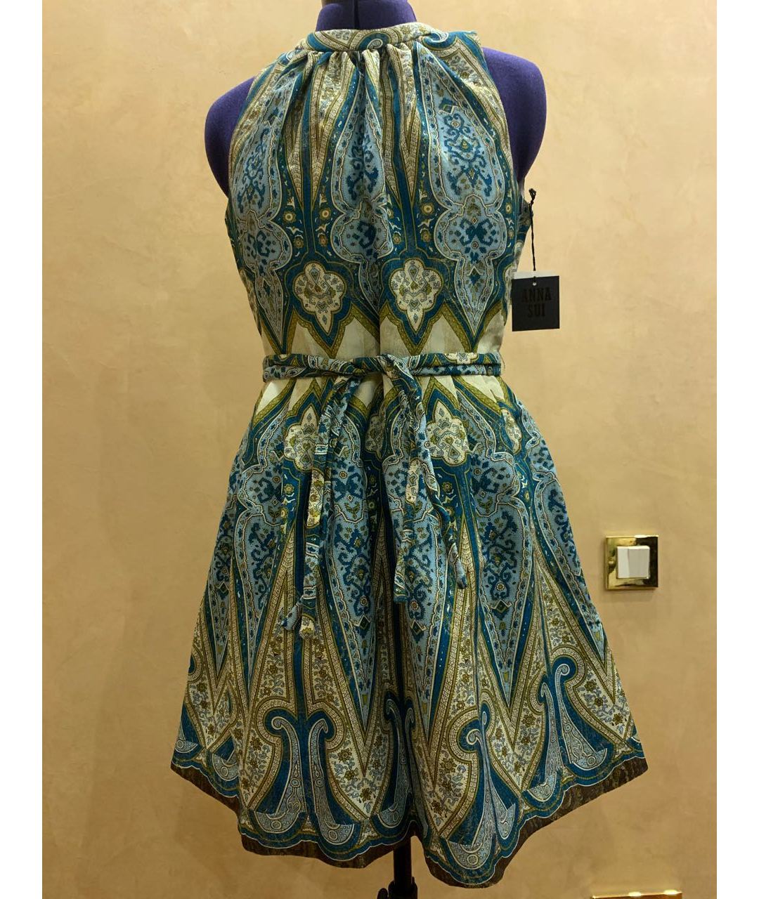 ANNA SUI Мульти шелковое платье, фото 8