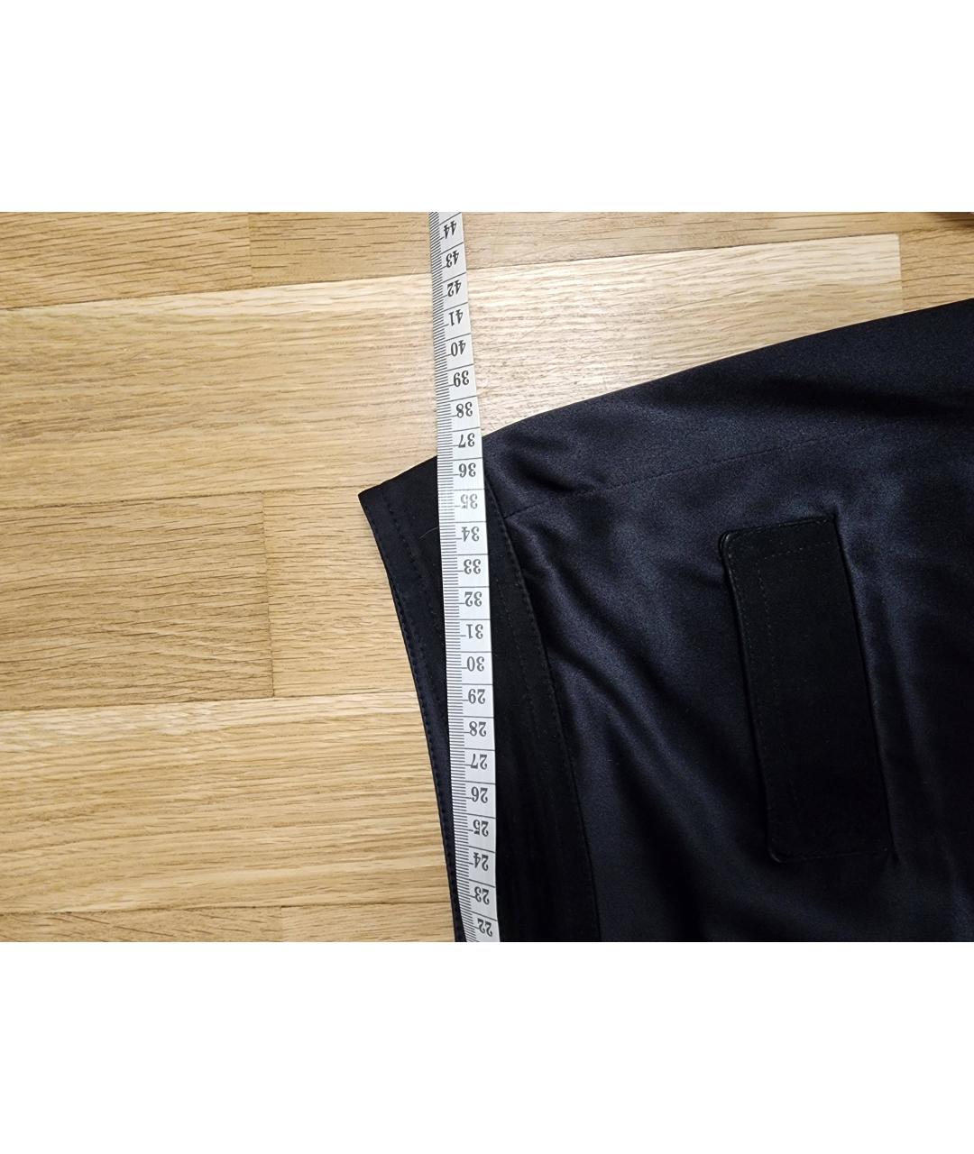 CHANEL PRE-OWNED Черная шелковая юбка миди, фото 6