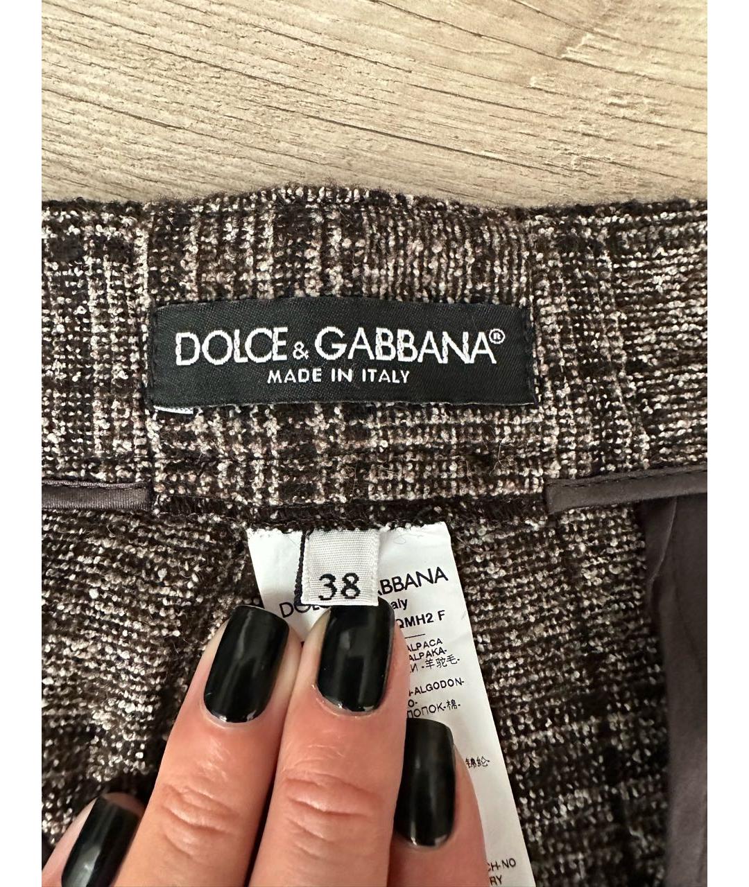 DOLCE&GABBANA Шерстяные прямые брюки, фото 3