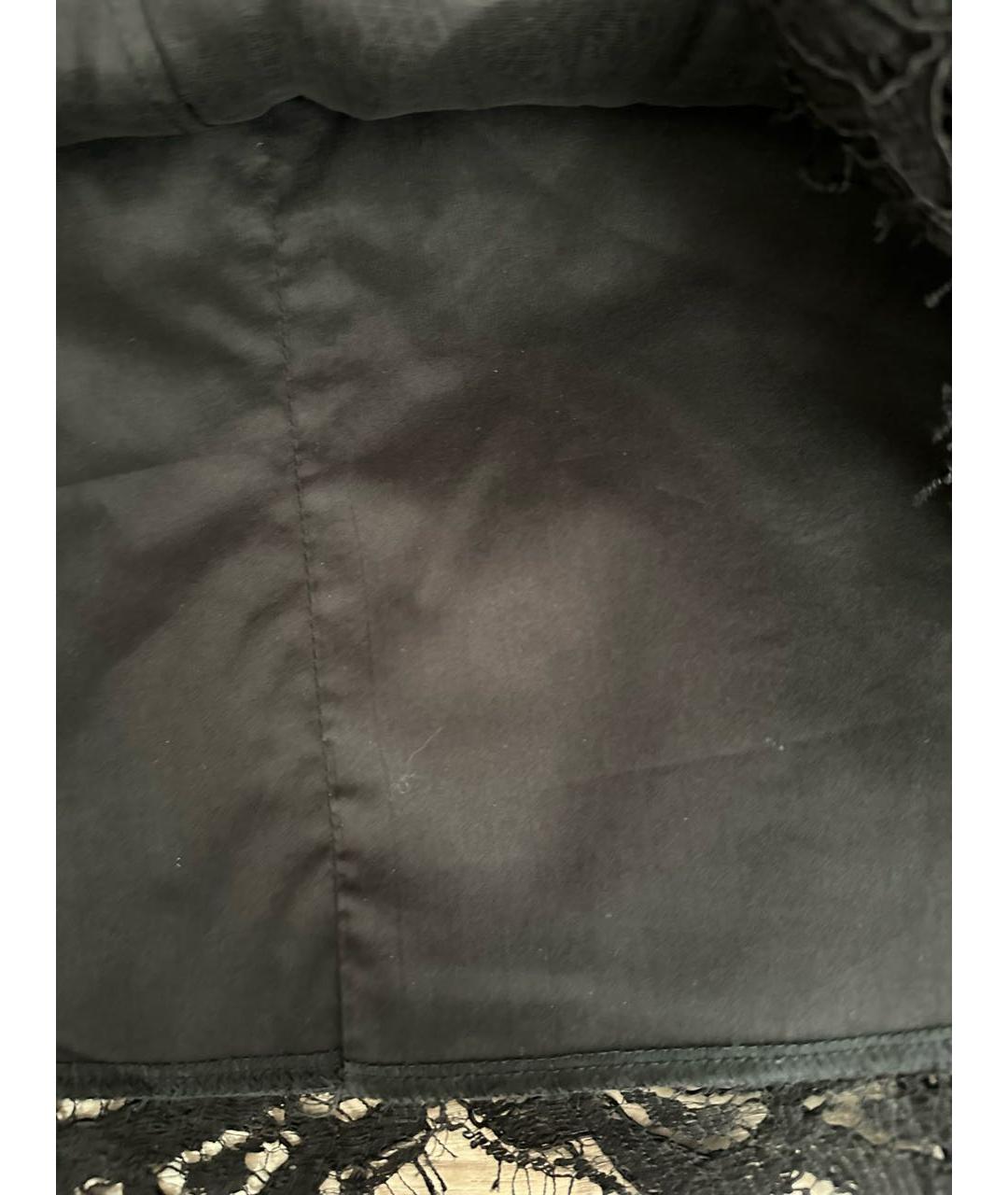 DOLCE&GABBANA Черная кружевная юбка макси, фото 6