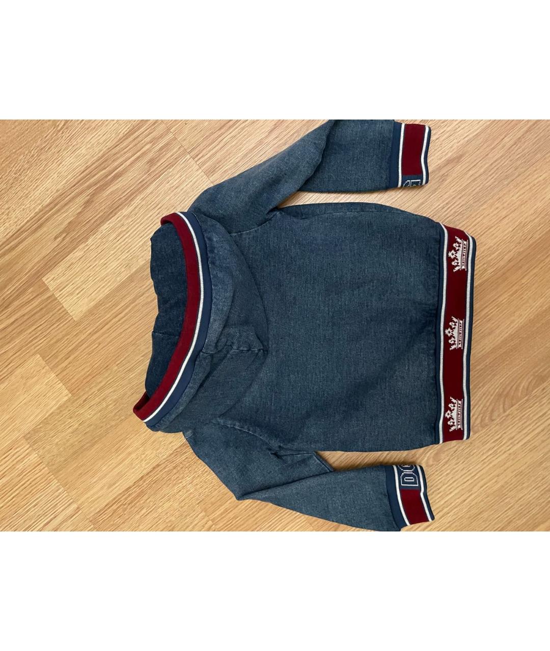 DOLCE&GABBANA Синий хлопковый жакет / жилет, фото 2