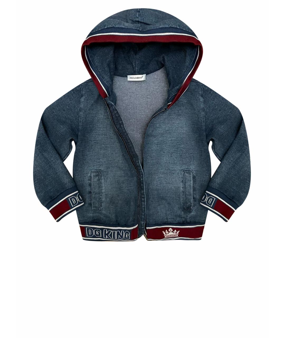 DOLCE&GABBANA Синий хлопковый жакет / жилет, фото 1