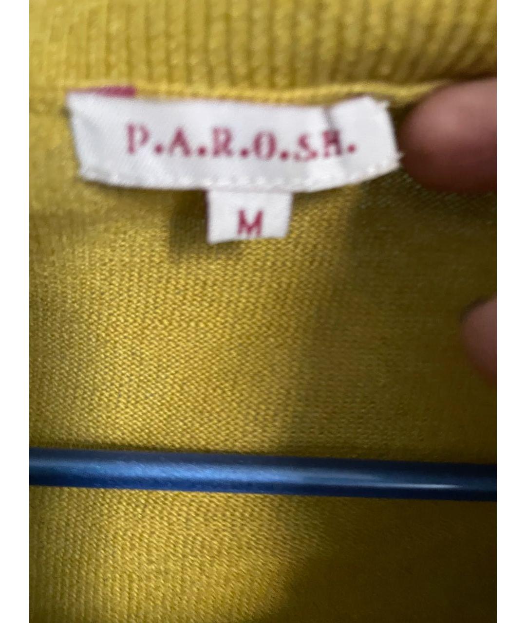 P.A.R.O.S.H. Горчичный кашемировый джемпер / свитер, фото 3
