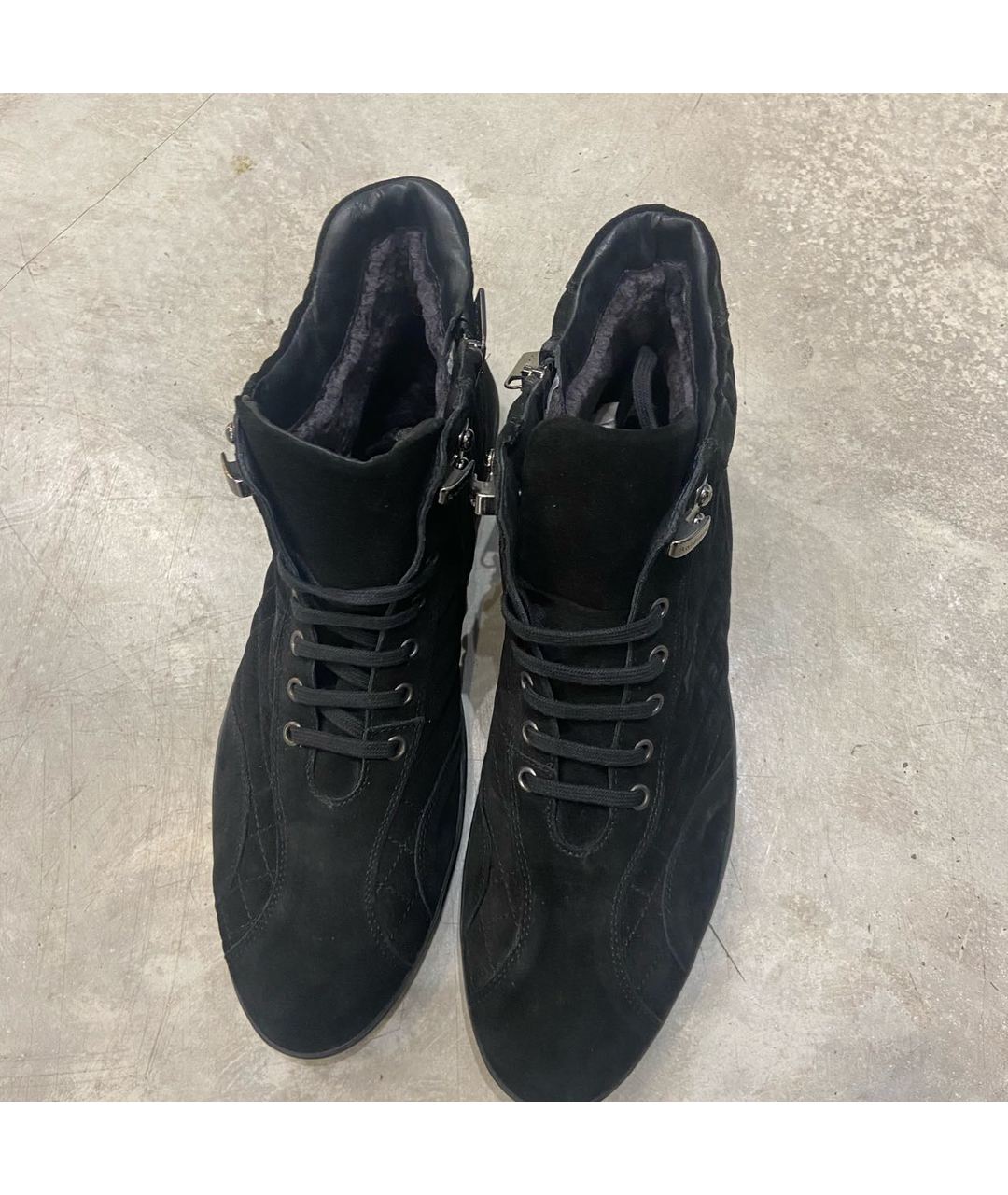 BALDININI Черные замшевые высокие ботинки, фото 3