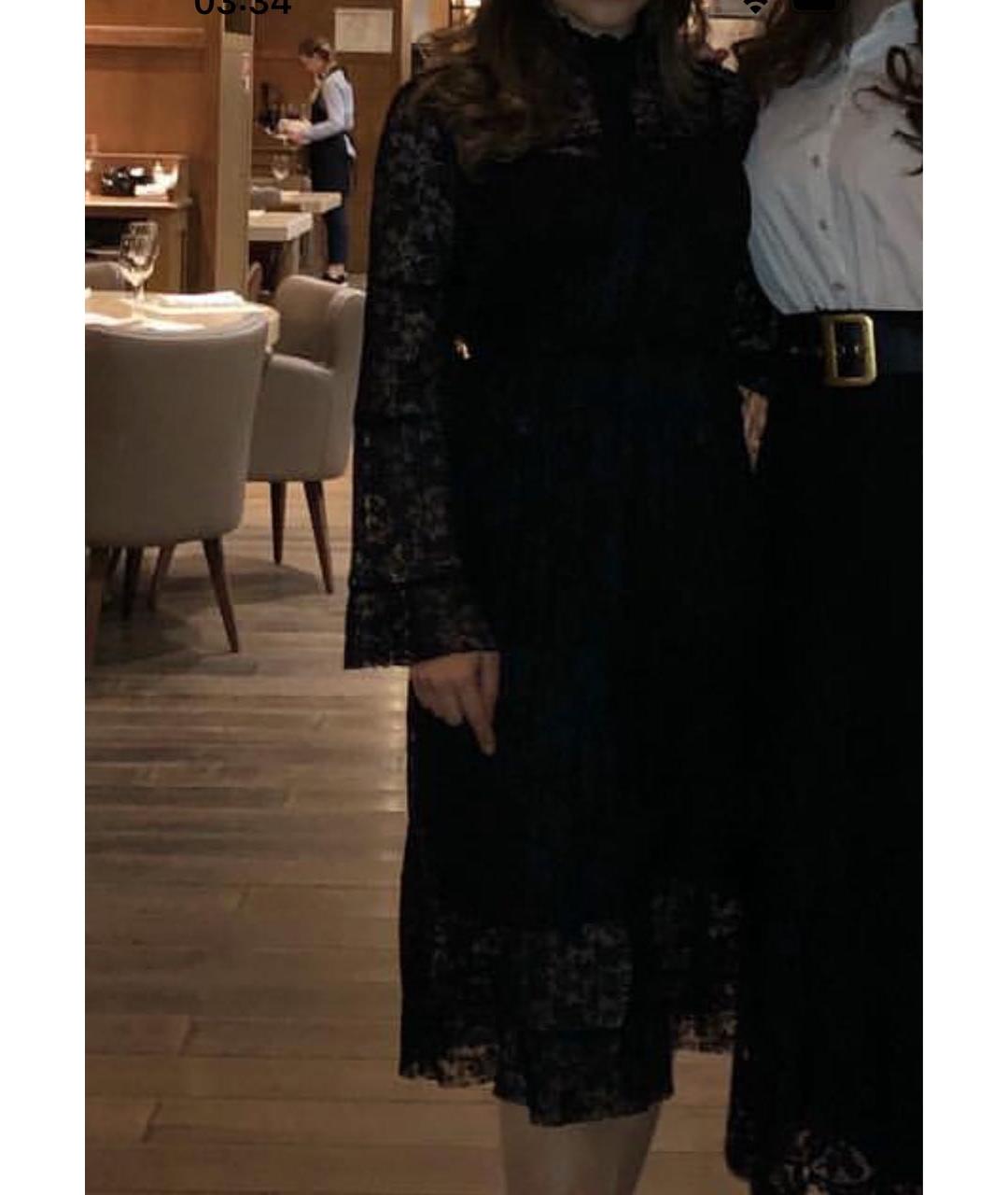 SEE BY CHLOE Черное кружевное коктейльное платье, фото 5