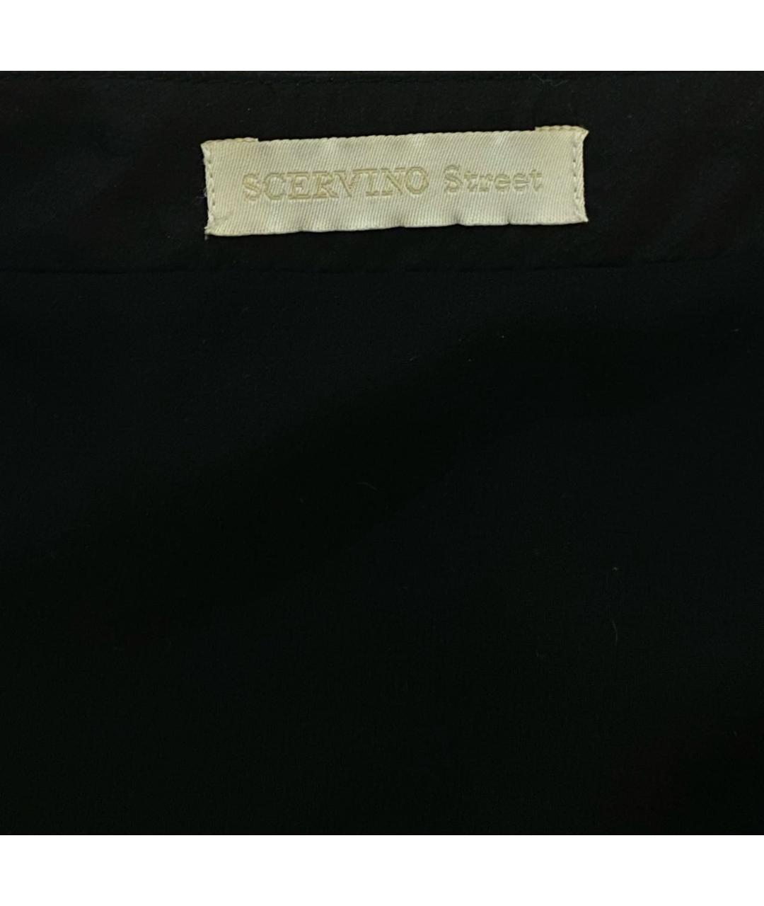 ERMANNO ERMANNO Черная шелковая юбка мини, фото 4