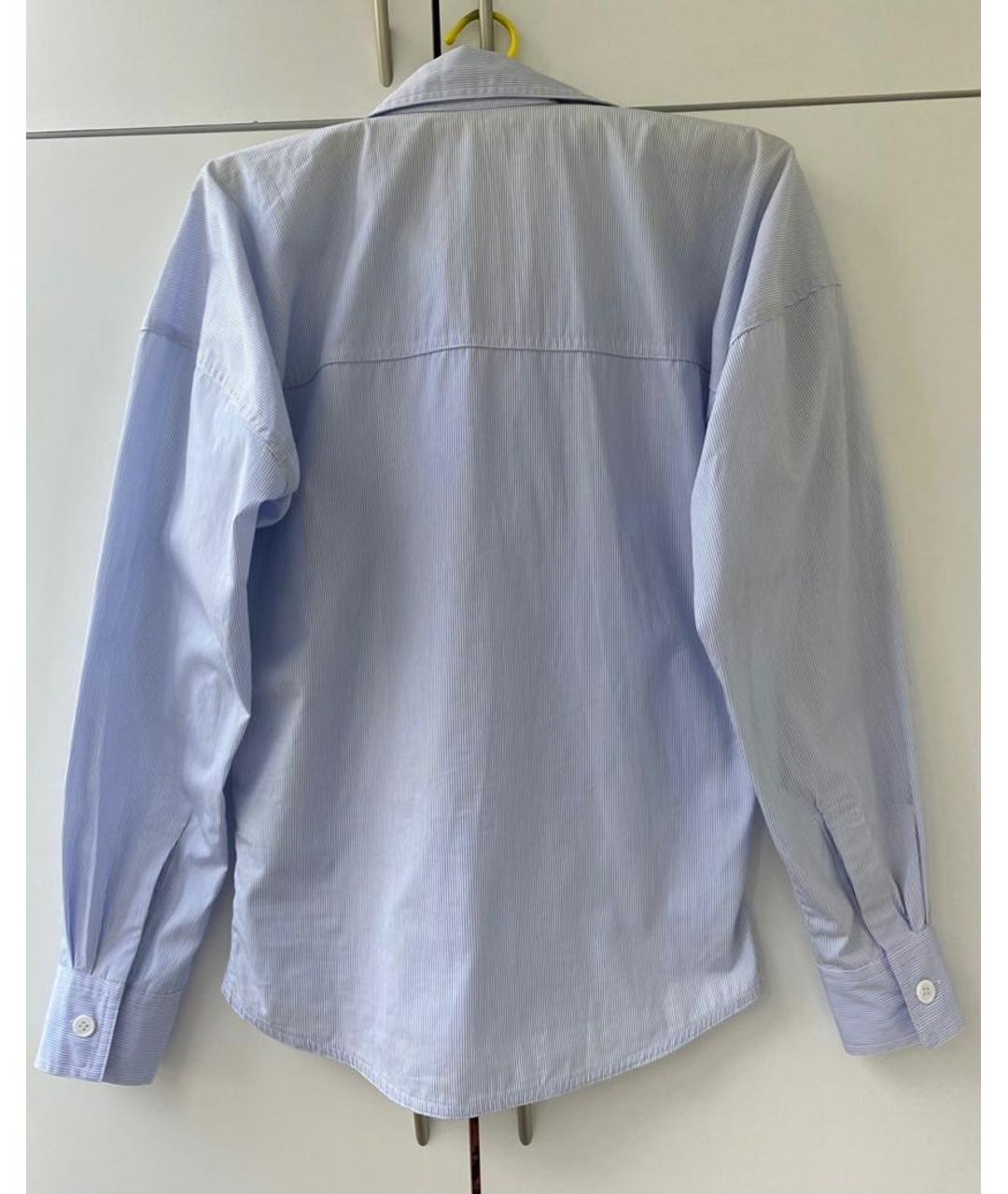 CELINE PRE-OWNED Голубая хлопковая блузы, фото 2