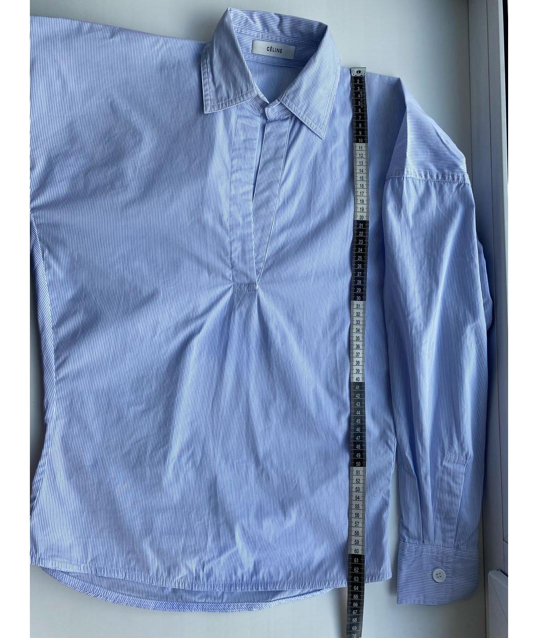 CELINE Голубая хлопковая блузы, фото 6