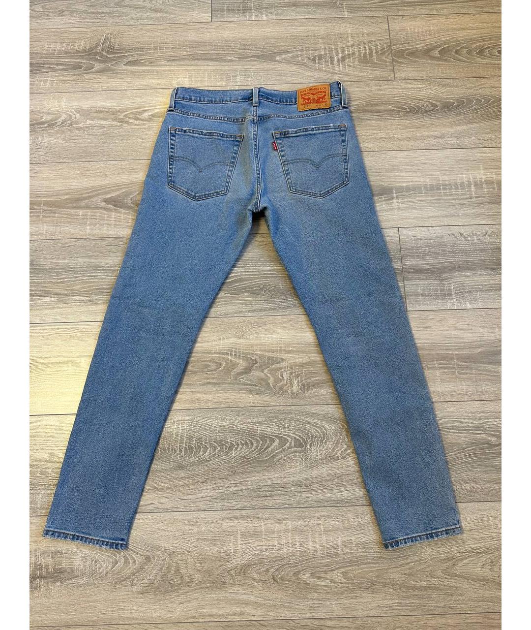 LEVI'S Голубые хлопковые джинсы скинни, фото 2