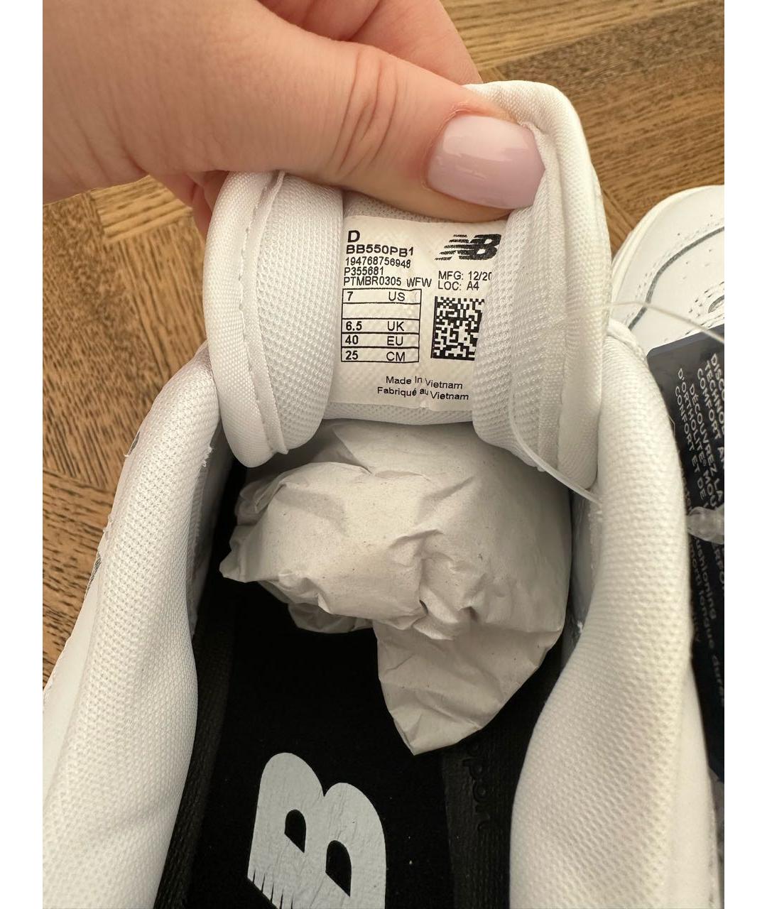 NEW BALANCE Белые кроссовки, фото 5