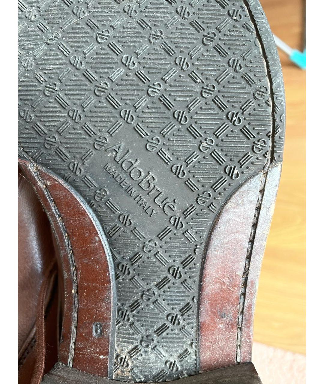 ALDO BRUE Коричневые кожаные туфли, фото 6