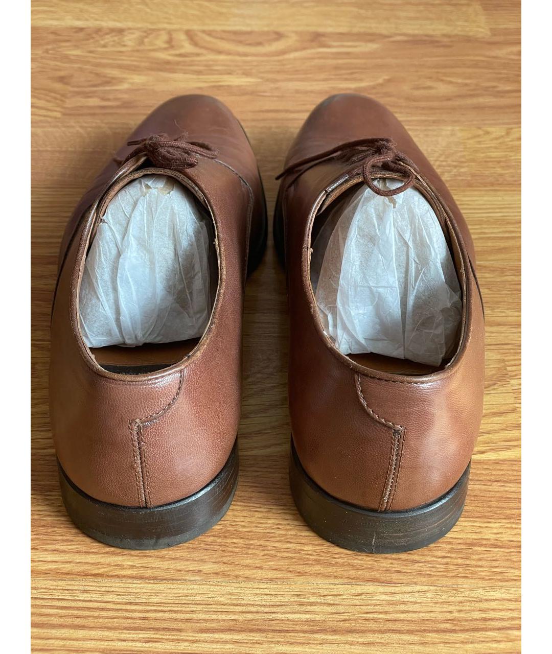 ALDO BRUE Коричневые кожаные туфли, фото 4