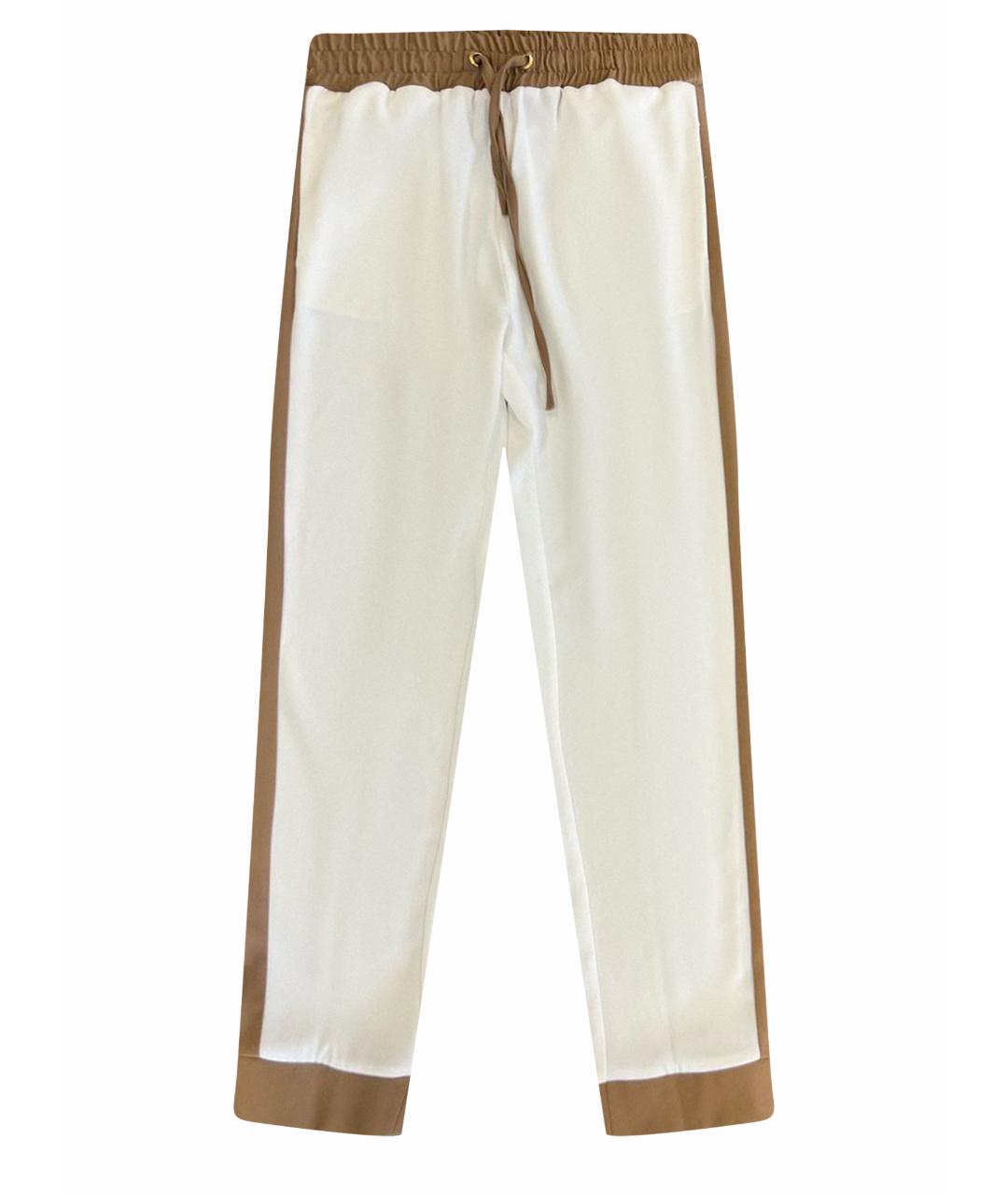 ALESSANDRO DELL'ACQUA Белые полиэстеровые спортивные брюки и шорты, фото 1
