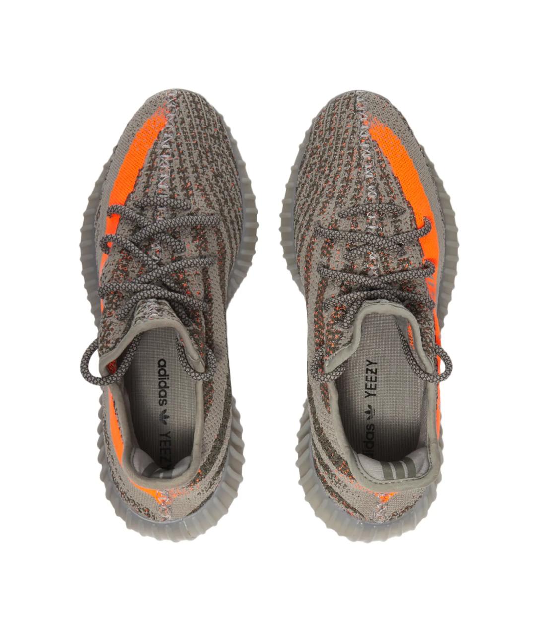 ADIDAS YEEZY Серые текстильные кроссовки, фото 3
