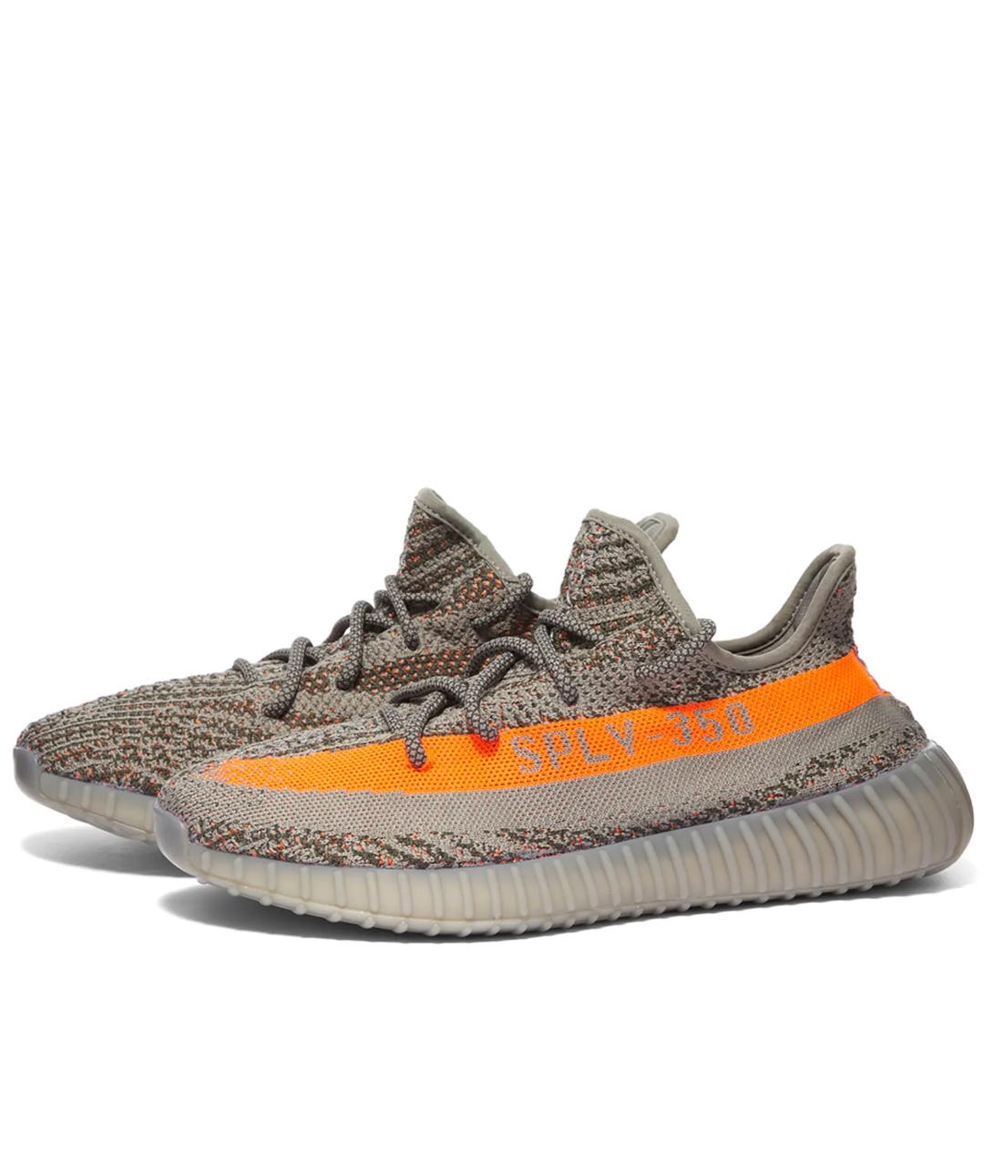 ADIDAS YEEZY Серые текстильные кроссовки, фото 2