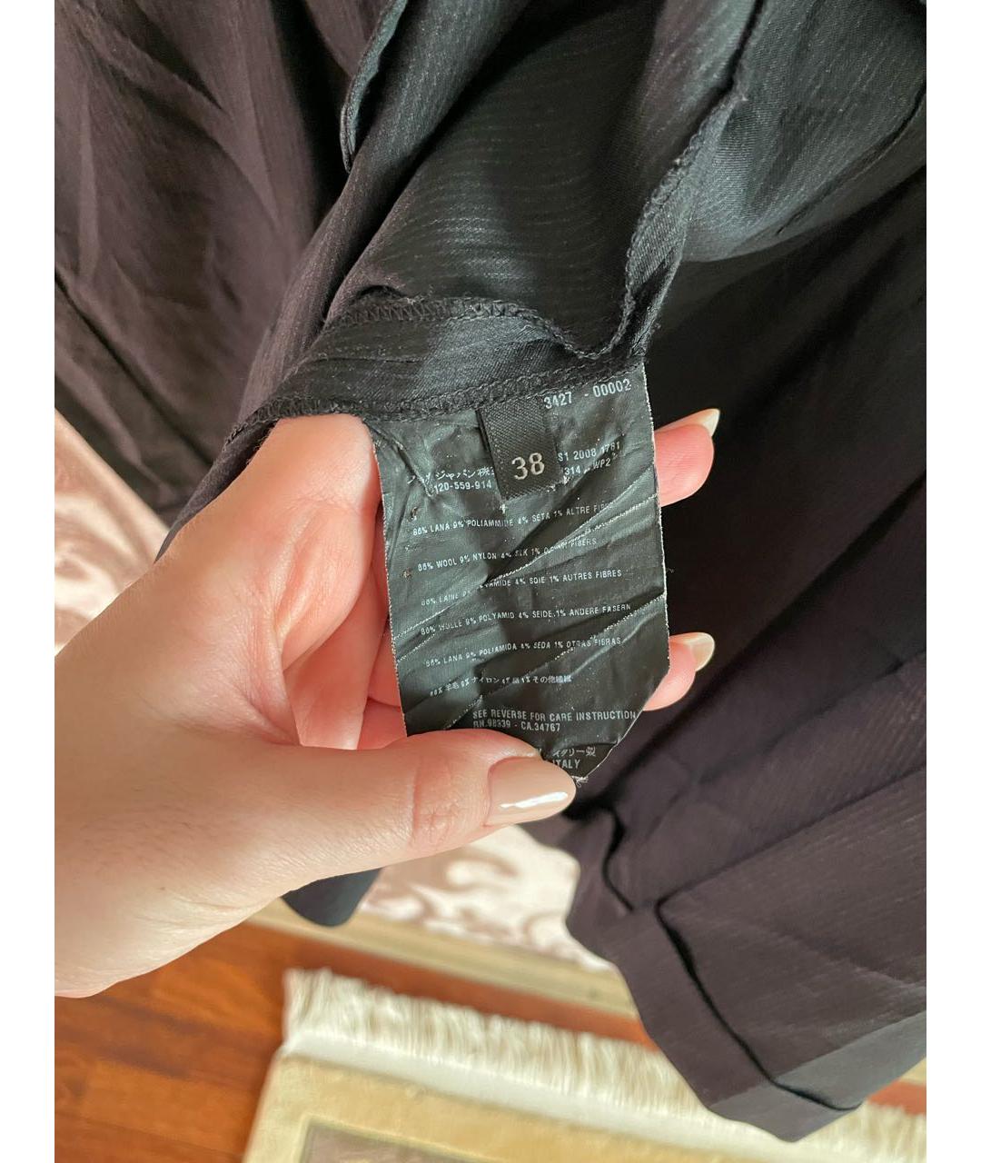 PRADA Черная хлопковая юбка мини, фото 5