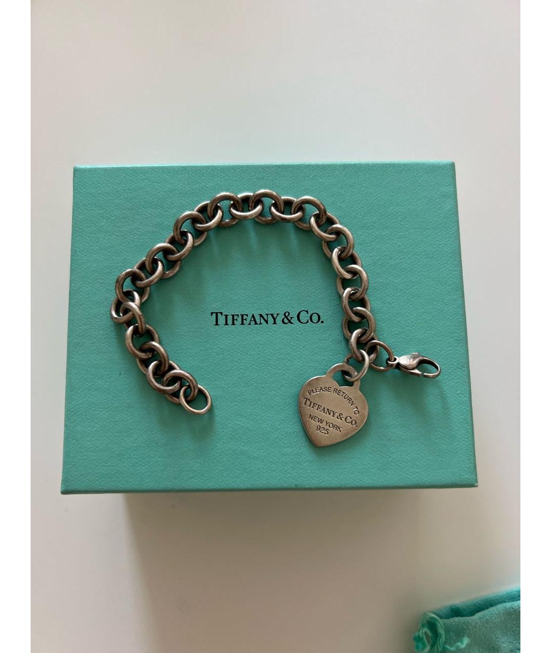 TIFFANY&CO Серебрянный серебряный браслет, фото 9