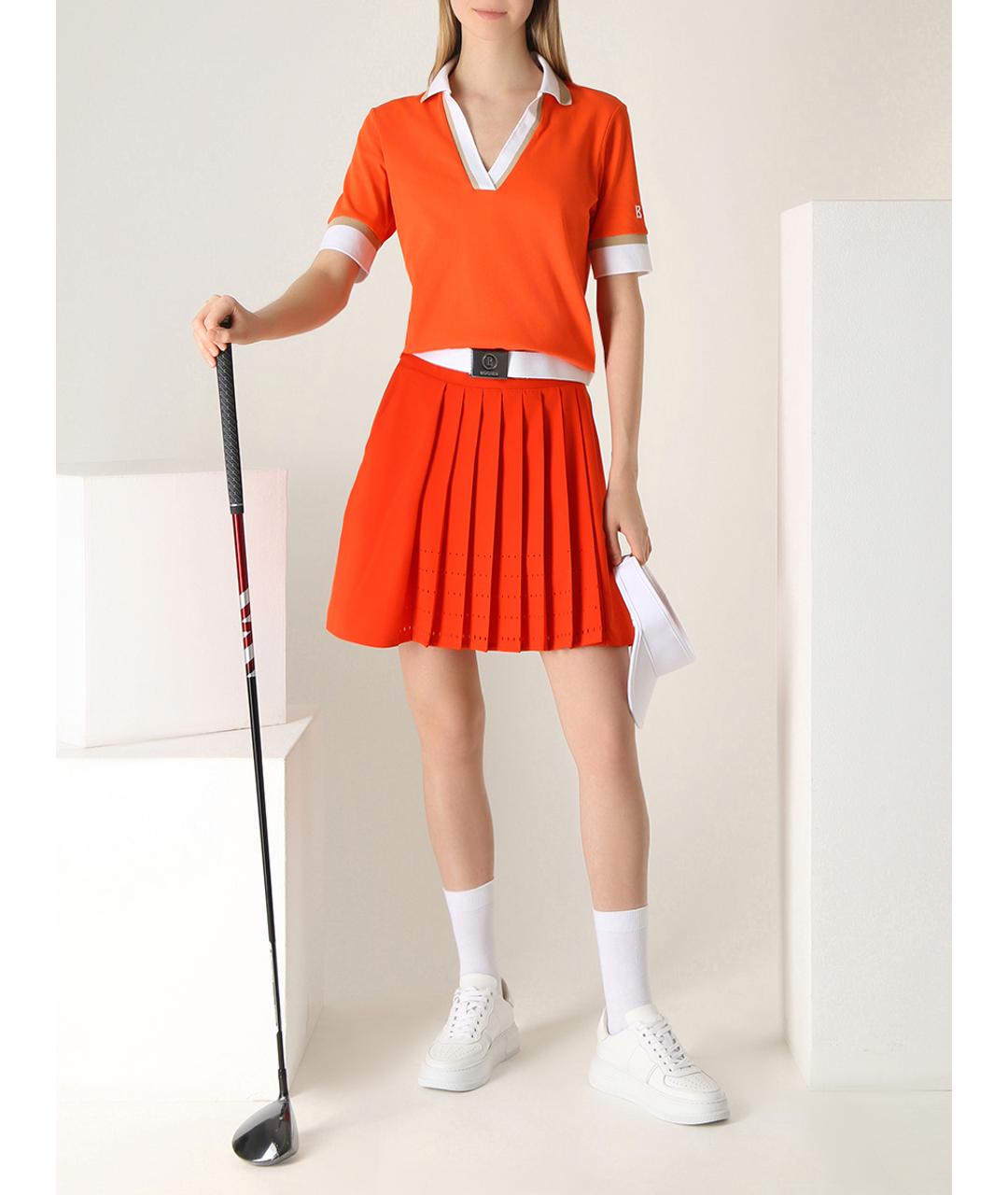 BOGNER Оранжевая юбка мини, фото 2