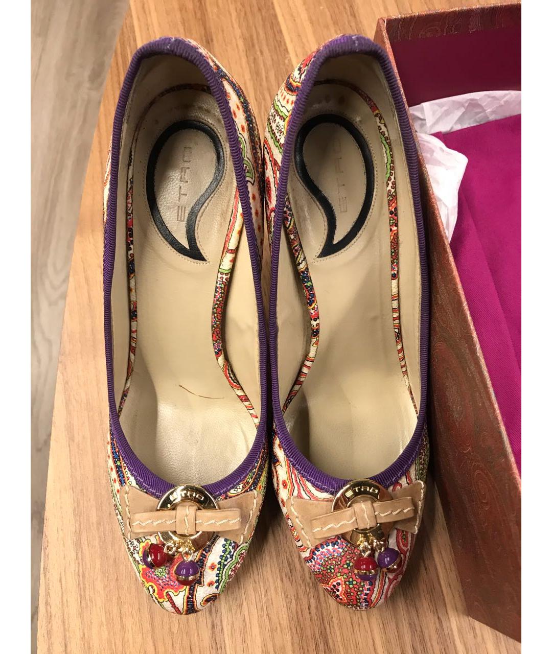 ETRO Мульти кожаные туфли, фото 8