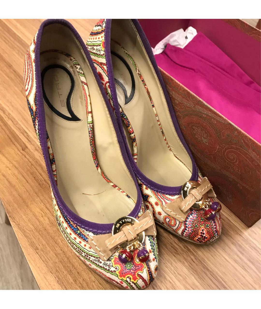 ETRO Мульти кожаные туфли, фото 6