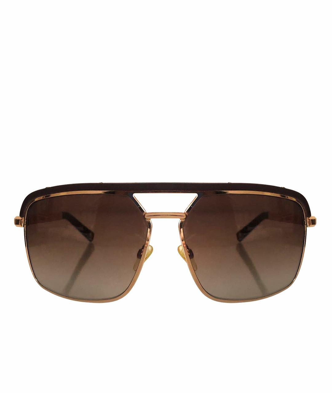 CHRISTIAN DIOR PRE-OWNED Бордовые металлические солнцезащитные очки, фото 1