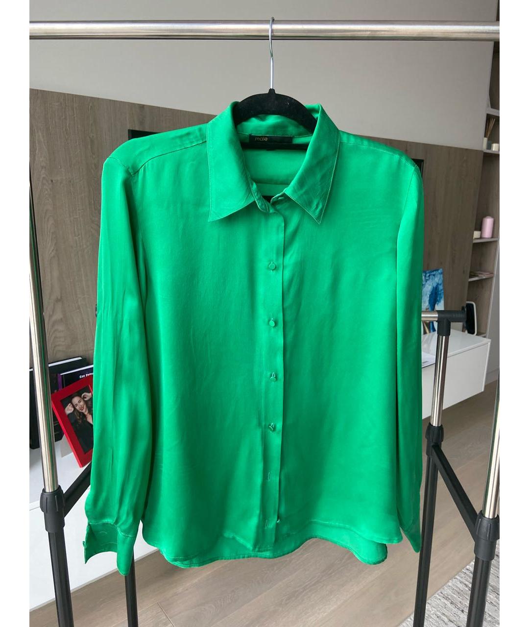 MAJE Зеленая блузы, фото 5