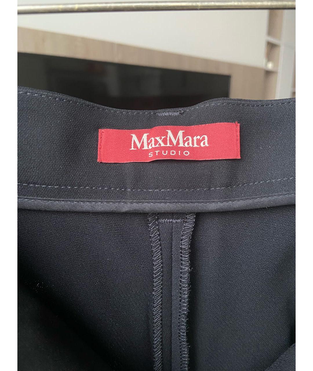 'S MAX MARA Черные брюки широкие, фото 3