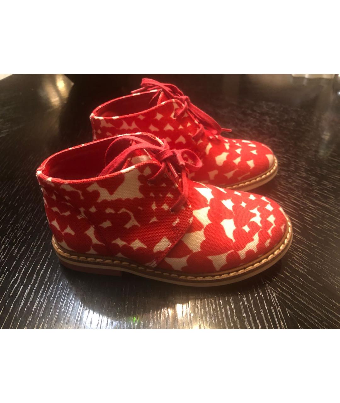 STELLA MCCARTNEY KIDS Красные текстильные ботинки, фото 8