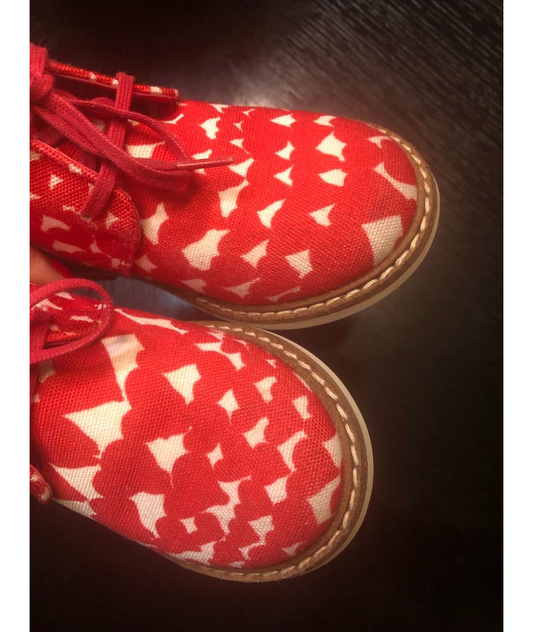 STELLA MCCARTNEY KIDS Красные текстильные ботинки, фото 5