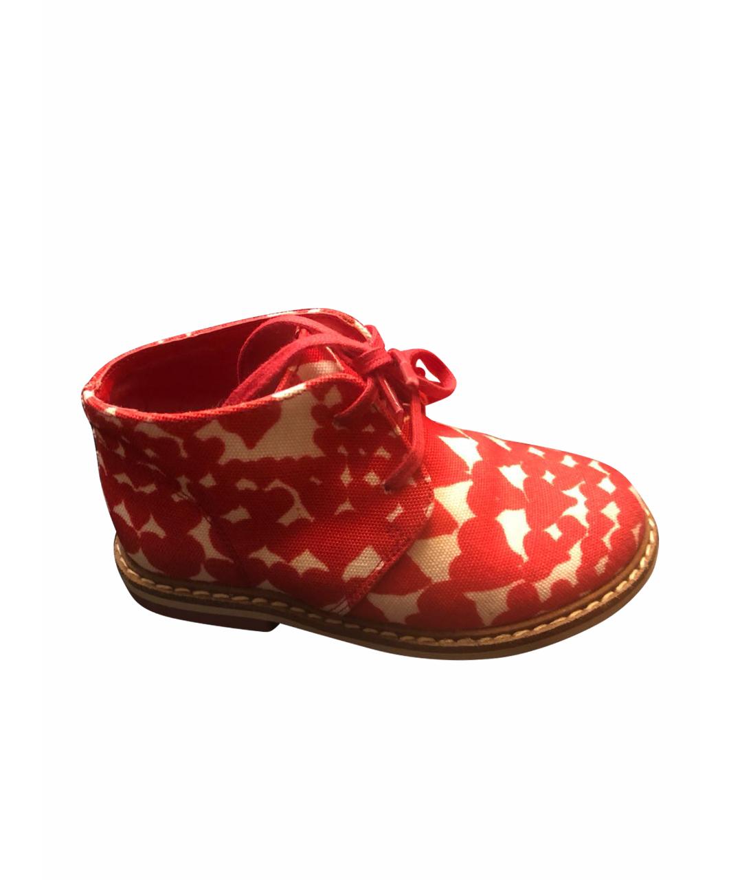 STELLA MCCARTNEY KIDS Красные текстильные ботинки, фото 1