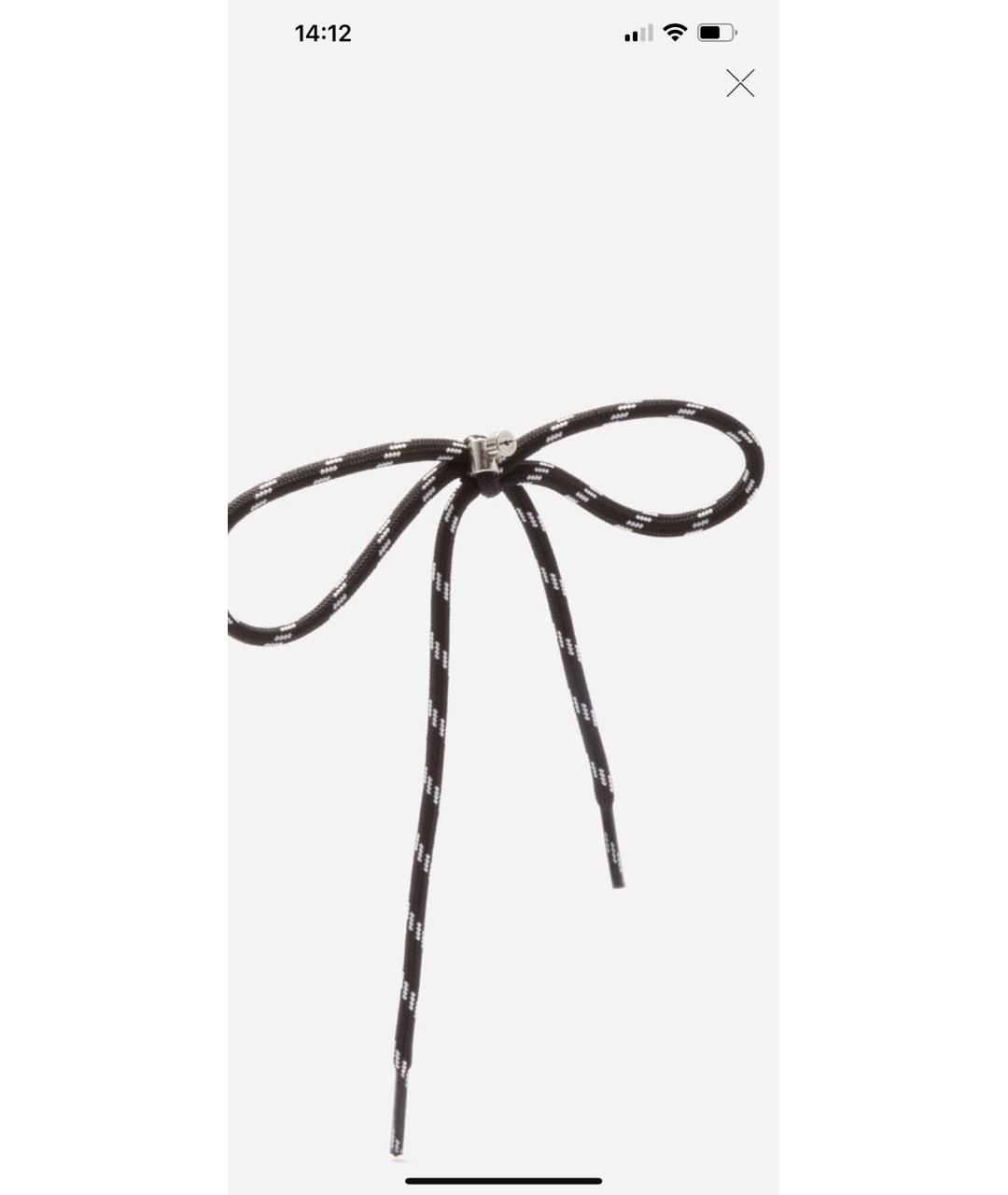 BALENCIAGA Черные серьги, фото 3
