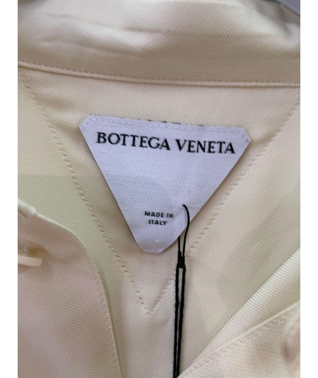 BOTTEGA VENETA Белая вискозная блузы, фото 5