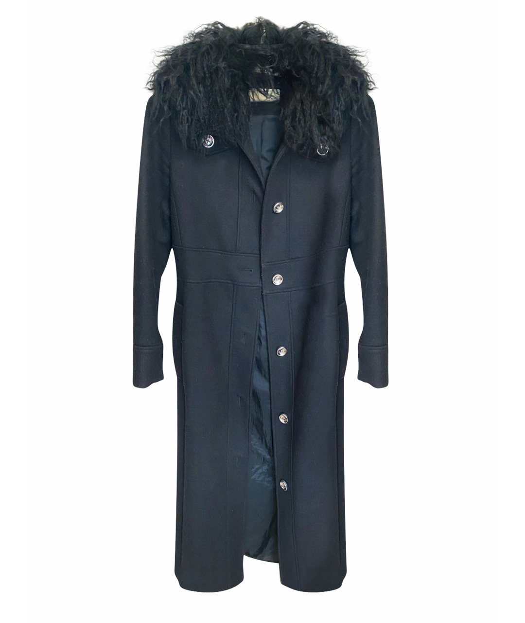 MICHAEL MICHAEL KORS Черное хлопко-эластановое пальто, фото 1